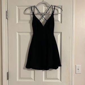 Size Small Black Lulu’s dress. Backless.